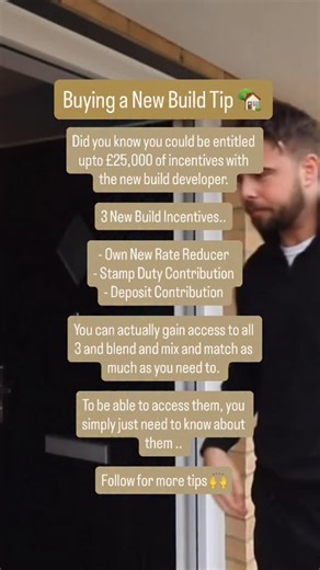 Haydn Warwick | Home Buyer Helper 🏡 on Instagram: "Let’s Talk “New Build Incentives..” 🏡 Something a lot of people aren’t aware of. You could be missing out on a lot of money and opportunities. You just need to know what you can access. Most sites you’ll be able to access up £25,000 worth of incentives. 1. Rate Reducer with @ownnewuk - This is a way to reduce your Mortgage Interest Rate to as low as 1/2% 👀 saving you thousands. 2. Help towards your deposit called… Deposit Contribution. 3. Con
