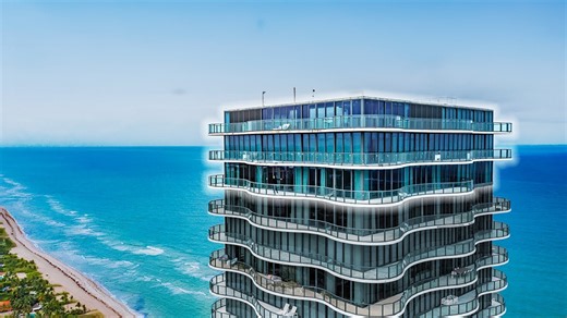 Touring a $25,500,000 Three Level Top Floor MiamiOceanfront Penthouse