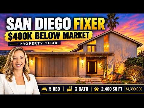 San Diego Fixer-Upper Tour| University City | $400K Below Market Value!