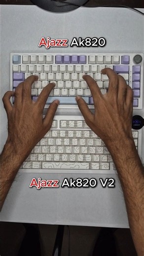 AJAZZ AK820 vs AK820 V2 ⌨️🔥 | Typing Sound Test