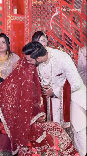Couple's Beautiful Nikkah Ceremony | Bridal Entry | Lehenga | Muslim Wedding | Husband Wife | Dulhan