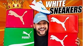 UNBOXING: 5 Best PUMA White Shoes/Sneakers Haul for Men 🔥 Puma Shoe Review 2023 | ONE CHANCE