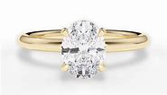 Classic Solitaire Diamond Engagement Ring with Hidden Halo | Ritani