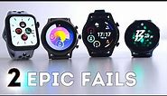 Top Smartwatch 2019 ⌚️( Did not go as planned! - 2 EPIC FAILS) Galaxy Watch Active 2 / Apple Watch 5