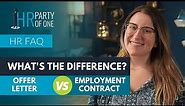 What's the Difference between an Offer Letter and an Employment Contract?