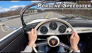 1956 Porsche 356A Speedster Drive - Raw Air Cooled Excitement (POV Binaural Audio)
