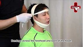 Jaw Injury Bandage | Singapore Emergency Responder Academy, First Aid and CPR Training