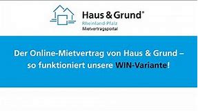Online-Mietvertrag von Haus & Grund (WIN-Variante): So einfach schalten Sie den Vertrag frei!