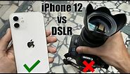 iPhone 12 vs DSLR camera | Camera comparison of iphone 12 & DSLR