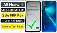 1 Click FRP key Huawei tool 2023 | Huawei FRP Unlock Without Test Point NO Downgrade Firmware