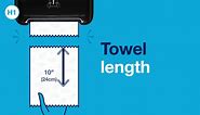 Tork Paper Hand Towel Dispenser, White - H1 + Refill - Universal Paper Hand Towel Roll, White (Pack of 6)