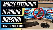 How to Setup 2 Monitors so the Mouse Extends Correctly | Windows 10