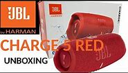 JBL CHARGE 5 red/ czerwony unboxing/ rozpakowywanie speaker/ głośnik