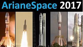 Rocket Launch Compilation 2017 - ArianeSpace