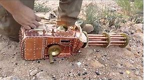 Functional Steampunk Gatling Gun