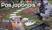 PAS JAPONAIS : allée en pas japonais sur pelouse 🆗