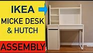 Ikea Micke Desk With Hutch Assembly Video.