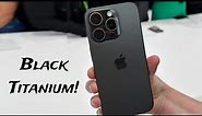 iPhone 15 Pro Black Titanium Color hands on & Camera zoom test!