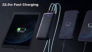 Portable Charger Power Bank 40000mAh Powerbank PD 30W and QC 4.0 Fast Charging External Battery Pack with USB-C LED 3 Outputs & 2 Inputs Portable Charging for iPhone 15 14 13 pro, Samsung