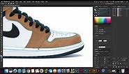 Simple Air Jordan Vector Art Speedart // Adobe Illustrator