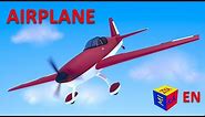 How airplanes fly for kids. Construction game: AIRPLANE educational cartoon for children