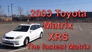 Review: 2003 Toyota Matrix XRS manual