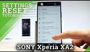 How to Factory Reset SONY Xperia XA2 - Wipe Data / Restore Android |HardReset.Info