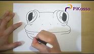 Frog Face Easy Drawing Tutorial