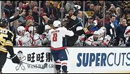 Alex Ovechkin launches Chara into Capitals bench with huge hit