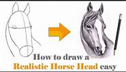 Online classes: How to Draw a Realistic Horse Head Easy Step by Step || Drawing Horse Head