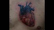 Surreal heart tattoo - time lapse
