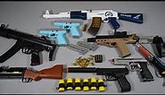 Shell ejecting AK47 Toy Gun - Glock21 - Nerf Gun - MP5 - M9 Beretta - Realistic Toy Guns Collection