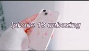 iPhone 13 unboxing (pink🌷💓) + accessories