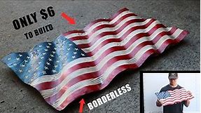 My Favorite Wooden Flag I Have Built! How To Make A Medium Wavy Wooden American Flag