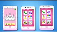 Princess Baby Phone - Princess Games | Girls Game | Pinky Pink Girl Phone