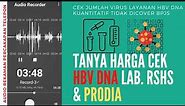 Audio Percakapan Telepon Harga Cek Lab HBVDNA di RSHS & Prodia