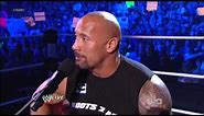 Rock Concert - The Rock Sings To John Cena On Raw 2012 HD