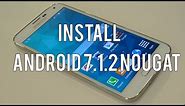 Install Android 7.1.2 Nougat on Samsung Galaxy S5!