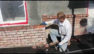 How to stucco a brick wall.