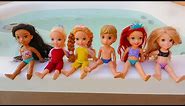 Elsa and Anna toddlers pool party and challenges
