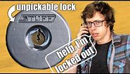 Making an unpickable lock. Calling locksmiths