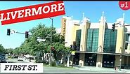 Driving Downtown - Livermore California - USA