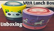 VAYA Tyffyn Lunch Box Unboxing | Unicorn Polished Stainless Steel Lunch box for kids |Unboxing Video