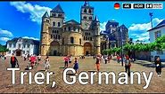 Walking tour in Trier in Germany discovers the sights of the old town 4k 60fps