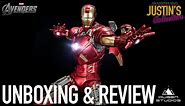Queen Studios Iron Man MK7 Avengers 1/4 Scale Statue Unboxing & Review