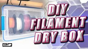 How to Build An Inexpensive 3D Printer Filament Dry Box (Files Included!)