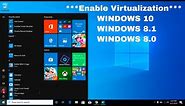 How to enable Virtualization (VT-x) in Bios Windows 10 *** NEW ***