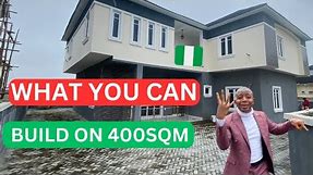 WHAT YOU CAN BUILD ON 400SQM LAND | 5 bedroom duplex + BQ