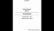 CATERPILLAR TH103 TELEHANDLER SERVICE MANUAL