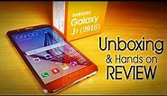 [Hindi] Samsung GALAXY J7 (Gold) 2016 4G Smartphone unboxing & Review